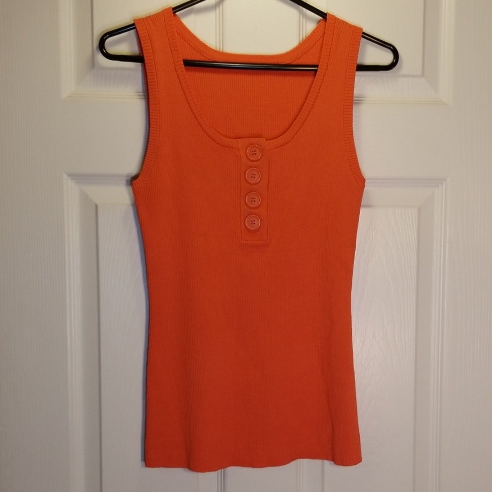 Orange tank top sz M.